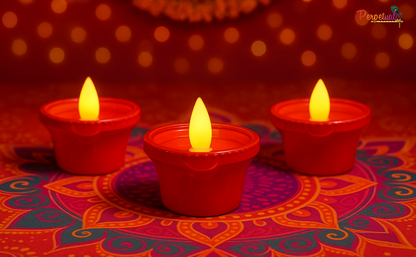 LED Light Water Sensor Diyas Plastic with, Ambient Lights, (Pack of 6/12/18/24)